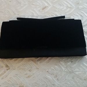 Black velvet clutch